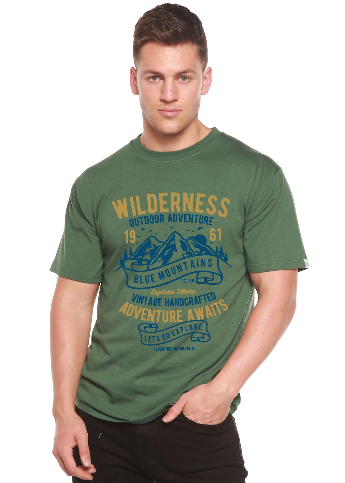 Wilderness Spun Bamboo® Men's Bamboo Viscose/Organic Cotton Short Sleeve Graphic T-Shirt Spun Bamboo