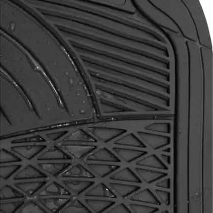 4-Piece: OxGord Universal Fit Heavy-Duty Rubber Car-Floor Mats Set DailySale