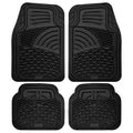 4-Piece: OxGord Universal Fit Heavy-Duty Rubber Car-Floor Mats Set DailySale