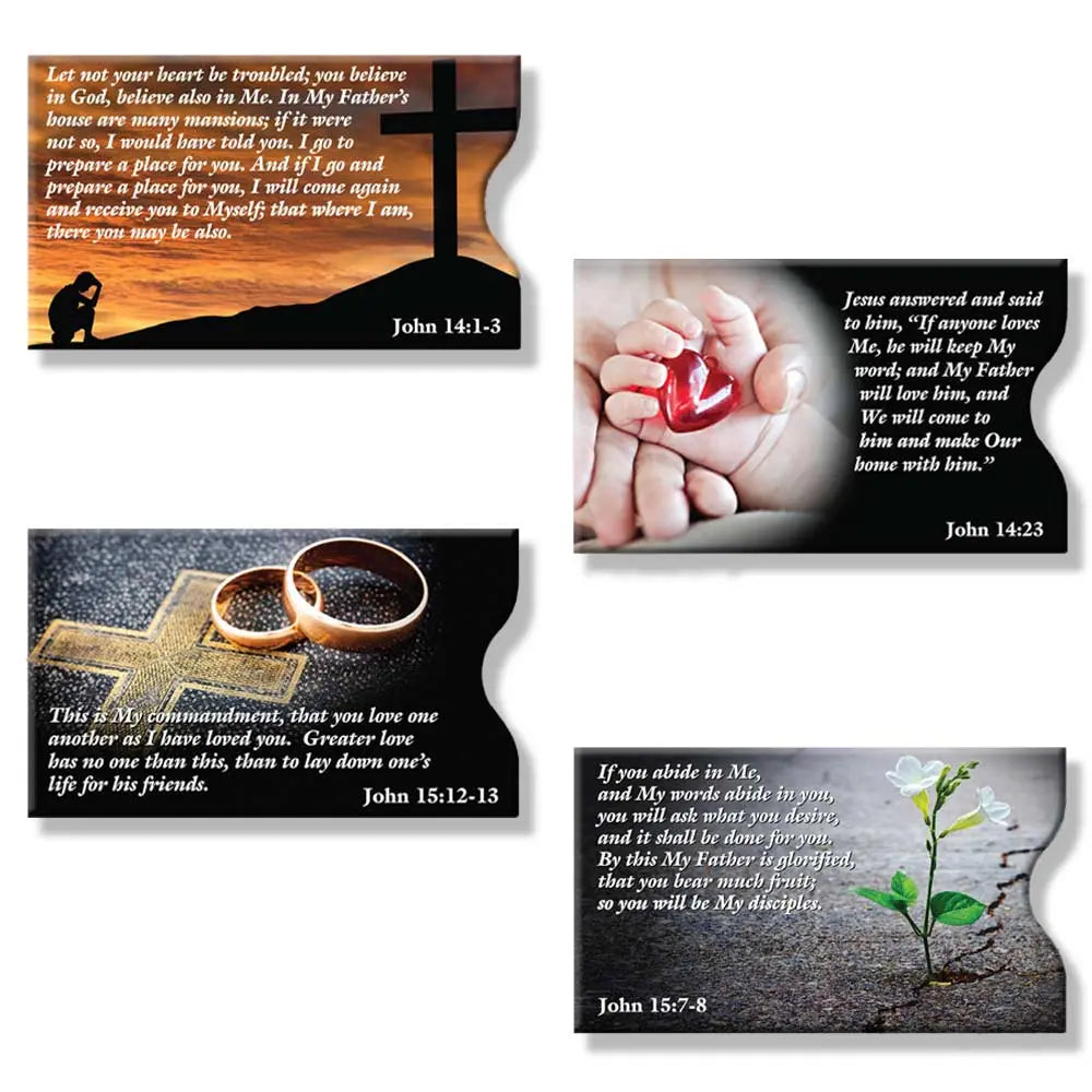 RFID Blocking Credit Card Sleeves - Faith Sleeve 16 Pack ID Stronghold