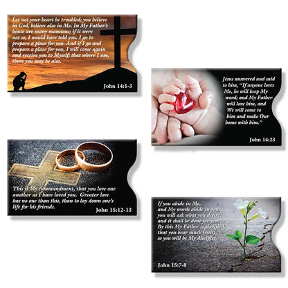 RFID Blocking Credit Card Sleeves - Faith Sleeve 16 Pack ID Stronghold