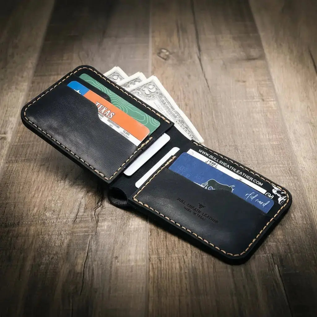 Rio Grande Bifold Wallet Bull Sheath Leather