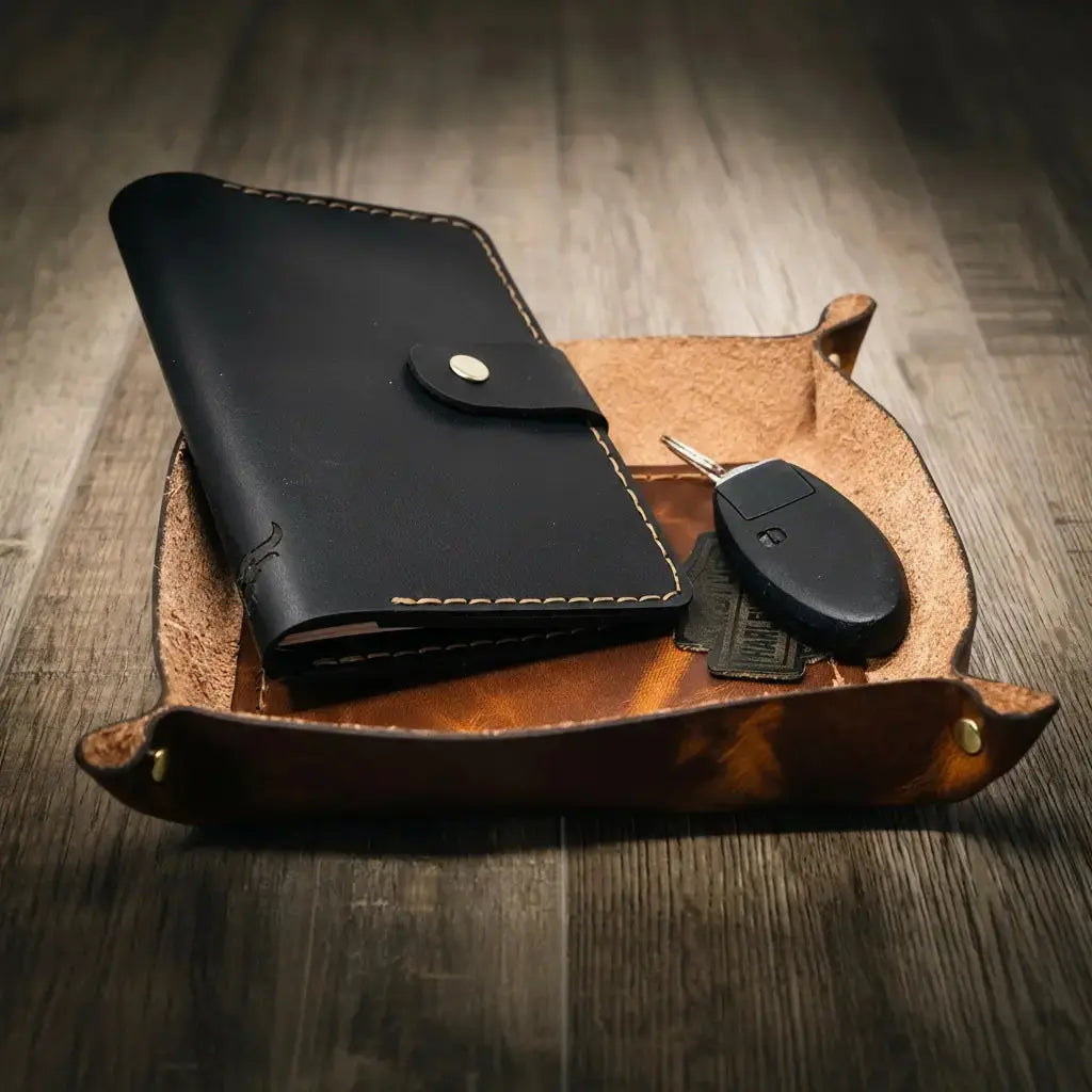 Valet Tray Bull Sheath Leather