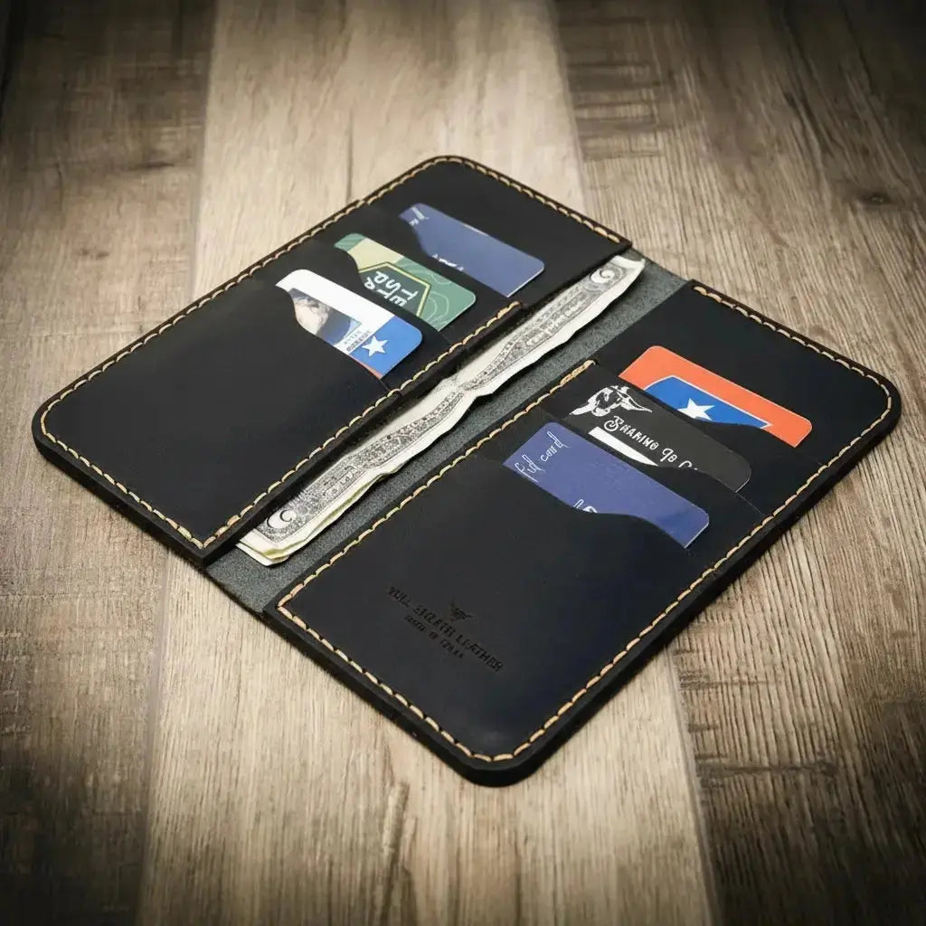 The Houstonian Long Wallet Bull Sheath Leather