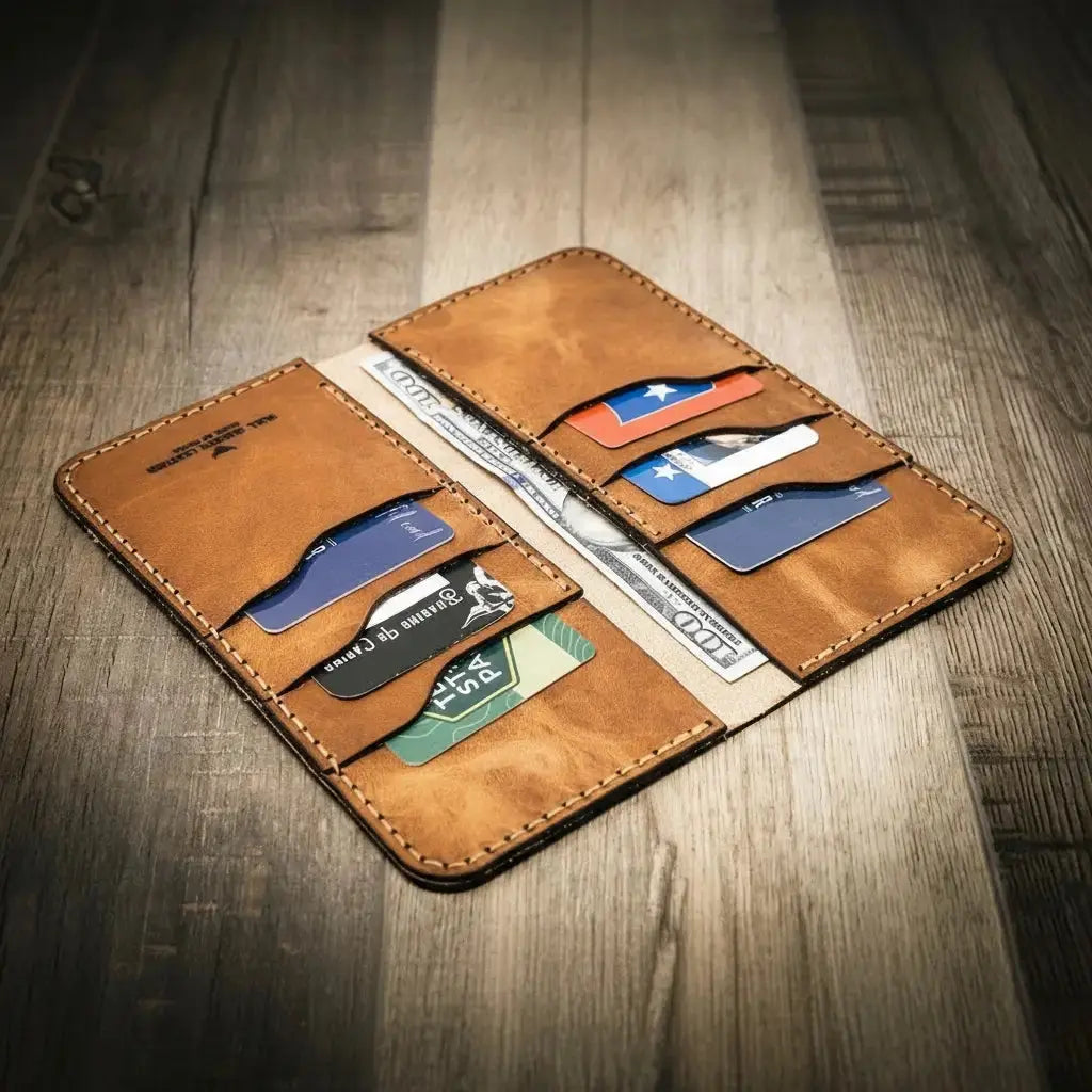 The Houstonian Long Wallet Bull Sheath Leather