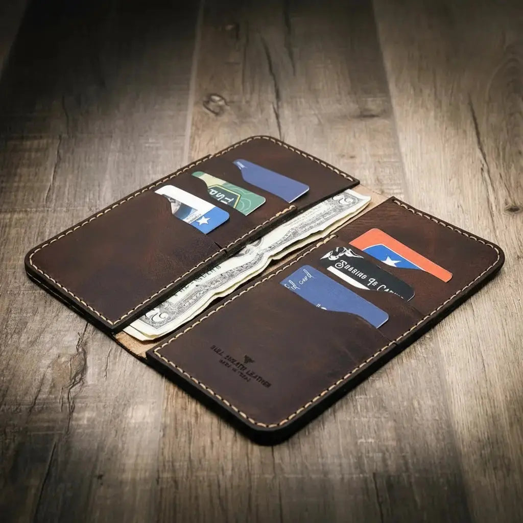 The Houstonian Long Wallet Bull Sheath Leather