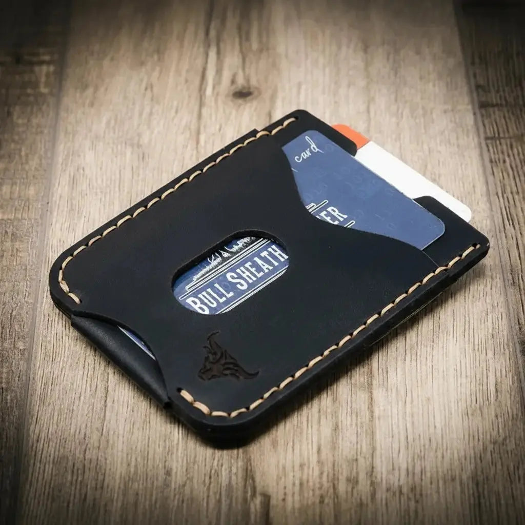 The Keller Money Clip Bull Sheath Leather