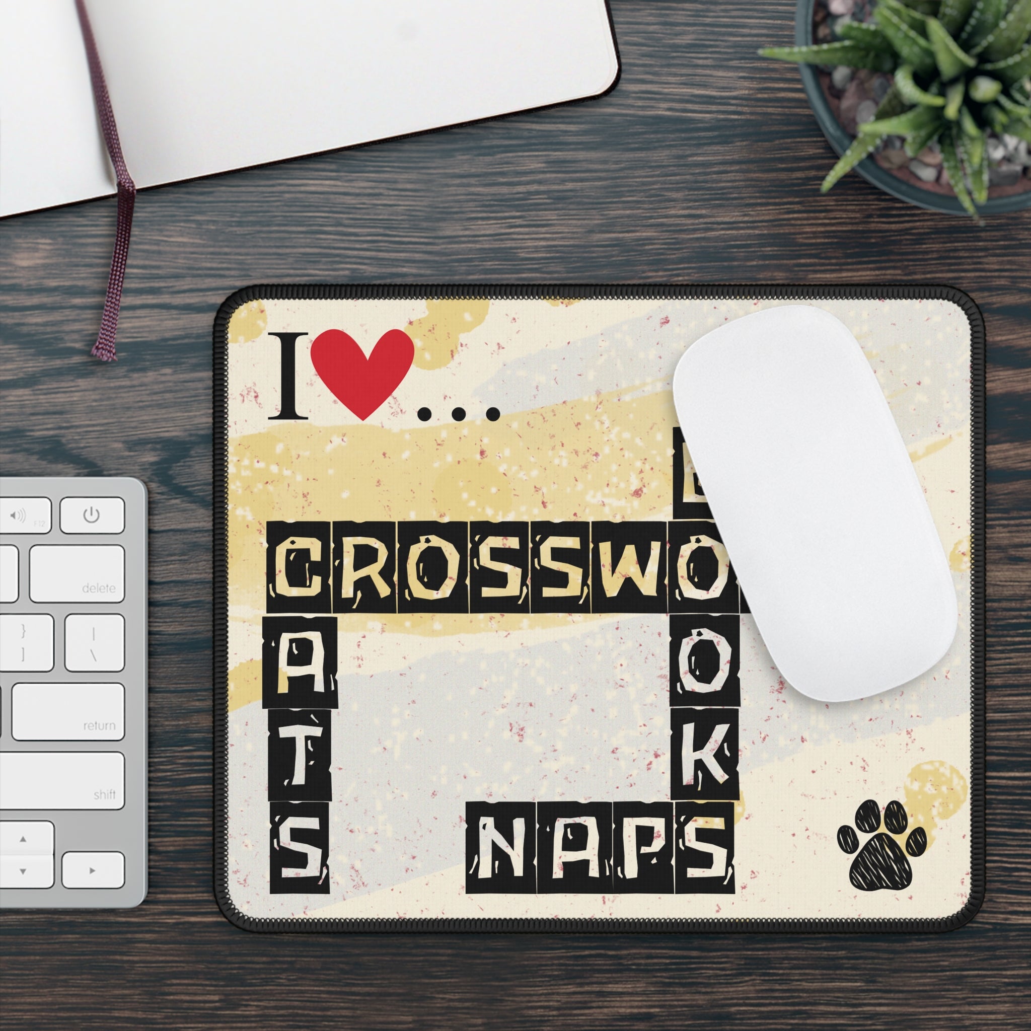 Crosswords and Cats Gaming Mouse Pad EpiAl's Shop