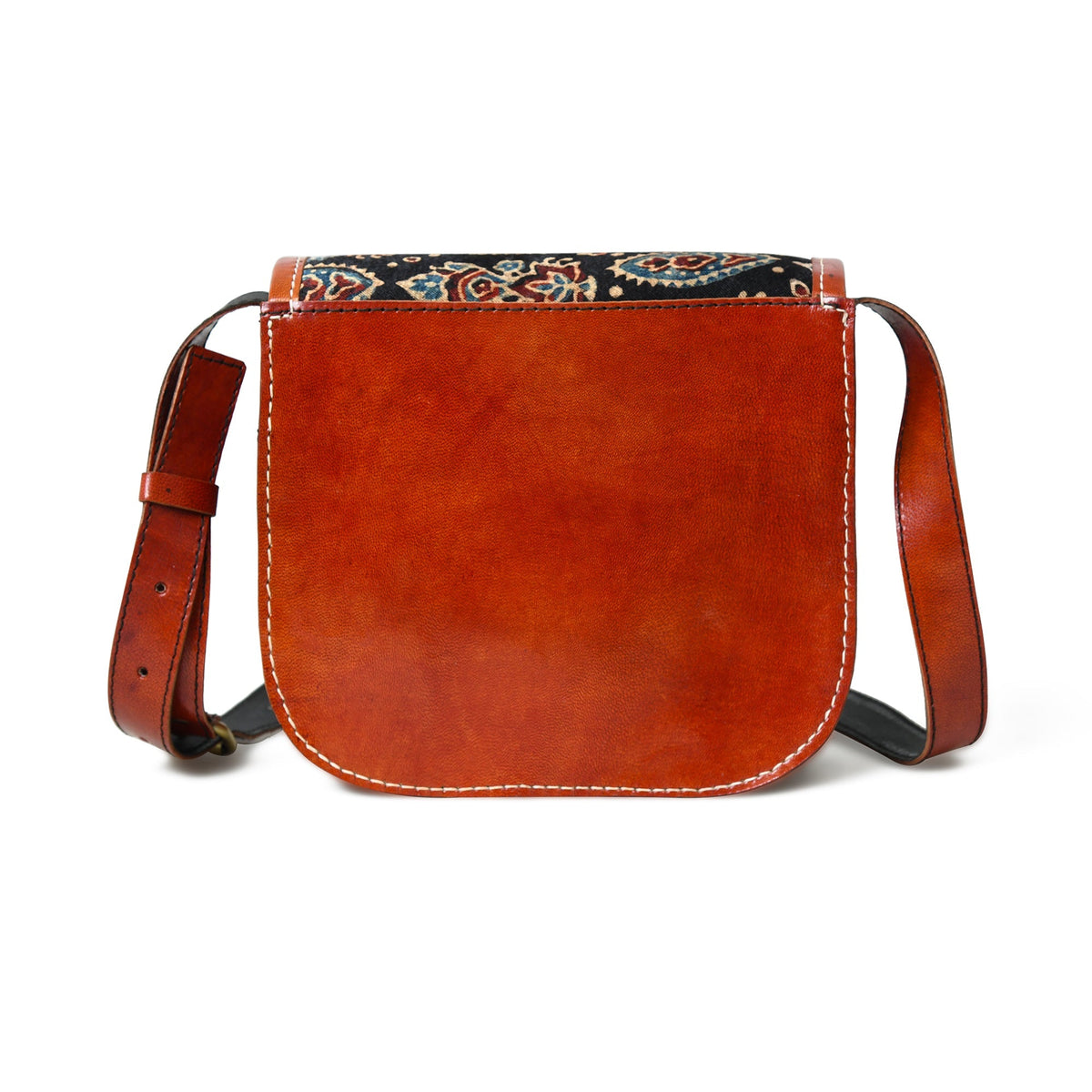 Astounding Ajrakh Ethnic Satchel Classy Leather Bags