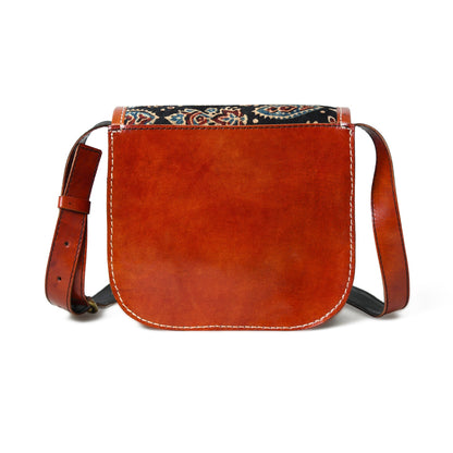 Astounding Ajrakh Ethnic Satchel Classy Leather Bags