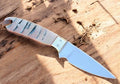 Custom Cowboy Buckaroo Knife with Sheep Horn Handle Damascus Knife Store