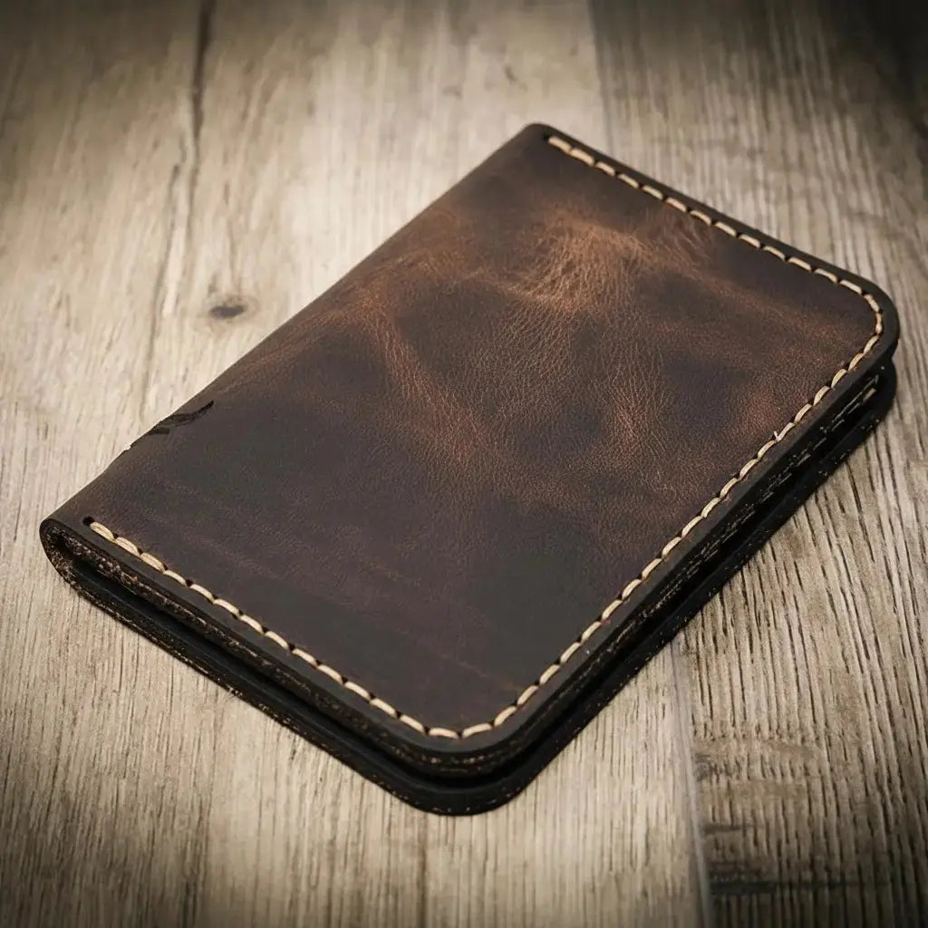 The Tyler Vertical Wallet Bull Sheath Leather