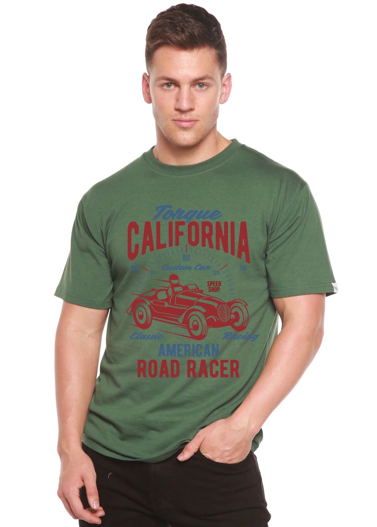Torque California Spun Bamboo® Men's Bamboo Viscose/Organic Cotton Short Sleeve Graphic T-Shirt Spun Bamboo