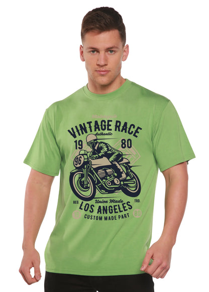 Vintage Race Spun Bamboo® Men's Bamboo Viscose/Organic Cotton Short Sleeve Graphic T-Shirt Spun Bamboo