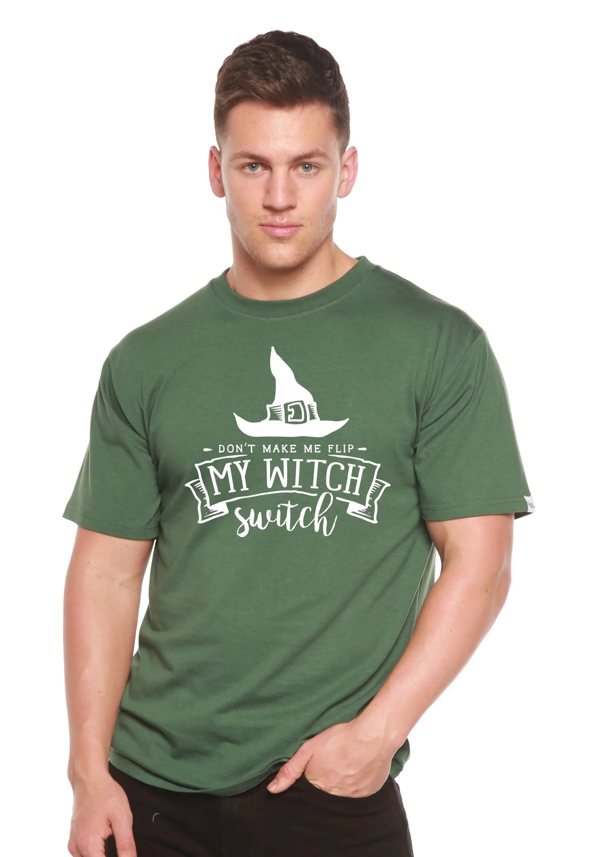 My Witch Unisex Bamboo Viscose/Organic Cotton Short Sleeve Graphic T-Shirt Spun Bamboo