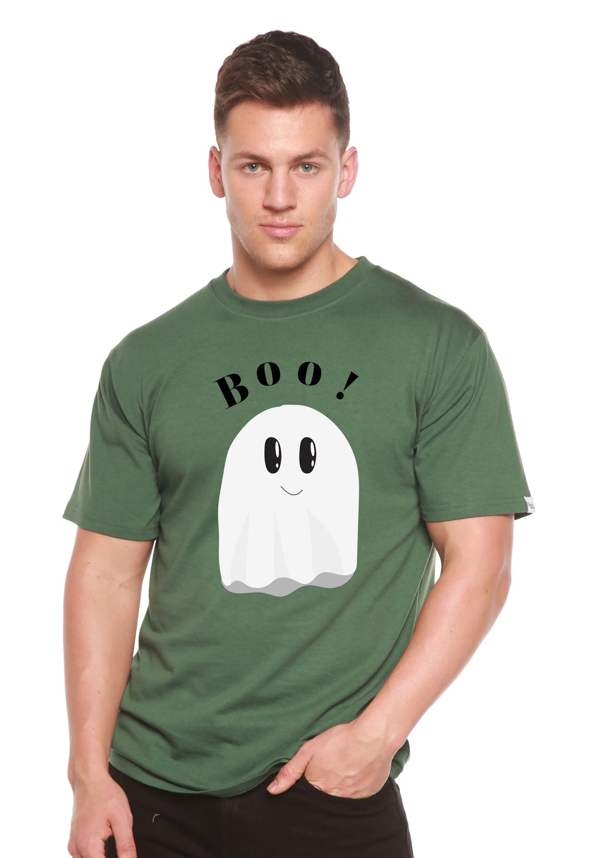 Boo Men's Bamboo Viscose/Organic Cotton Short Sleeve Graphic T-Shirt Spun Bamboo
