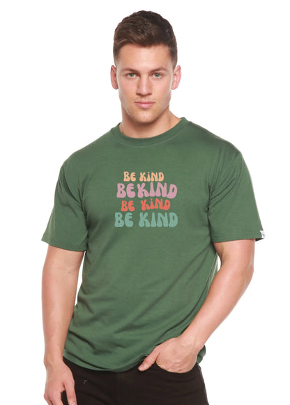 Be Kind Men's Bamboo Viscose/Organic Cotton Short Sleeve Graphic T-Shirt Spun Bamboo