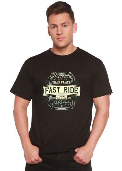 Fast Ride Men's Bamboo Viscose/Organic Cotton Short Sleeve Graphic T-Shirt Spun Bamboo