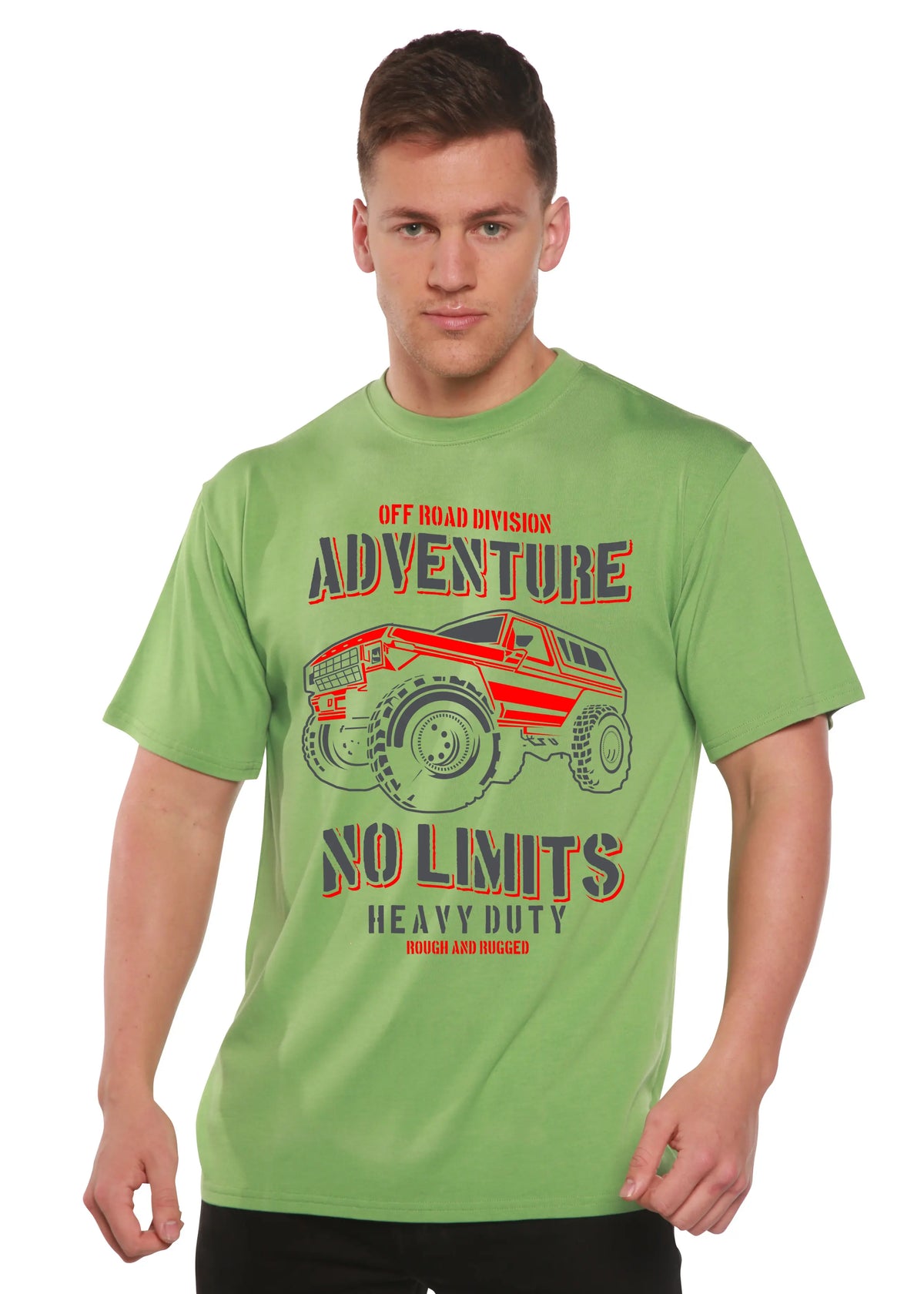 No Limits Spun Bamboo® Men's Bamboo Viscose/Organic Cotton Short Sleeve Graphic T-Shirt Spun Bamboo