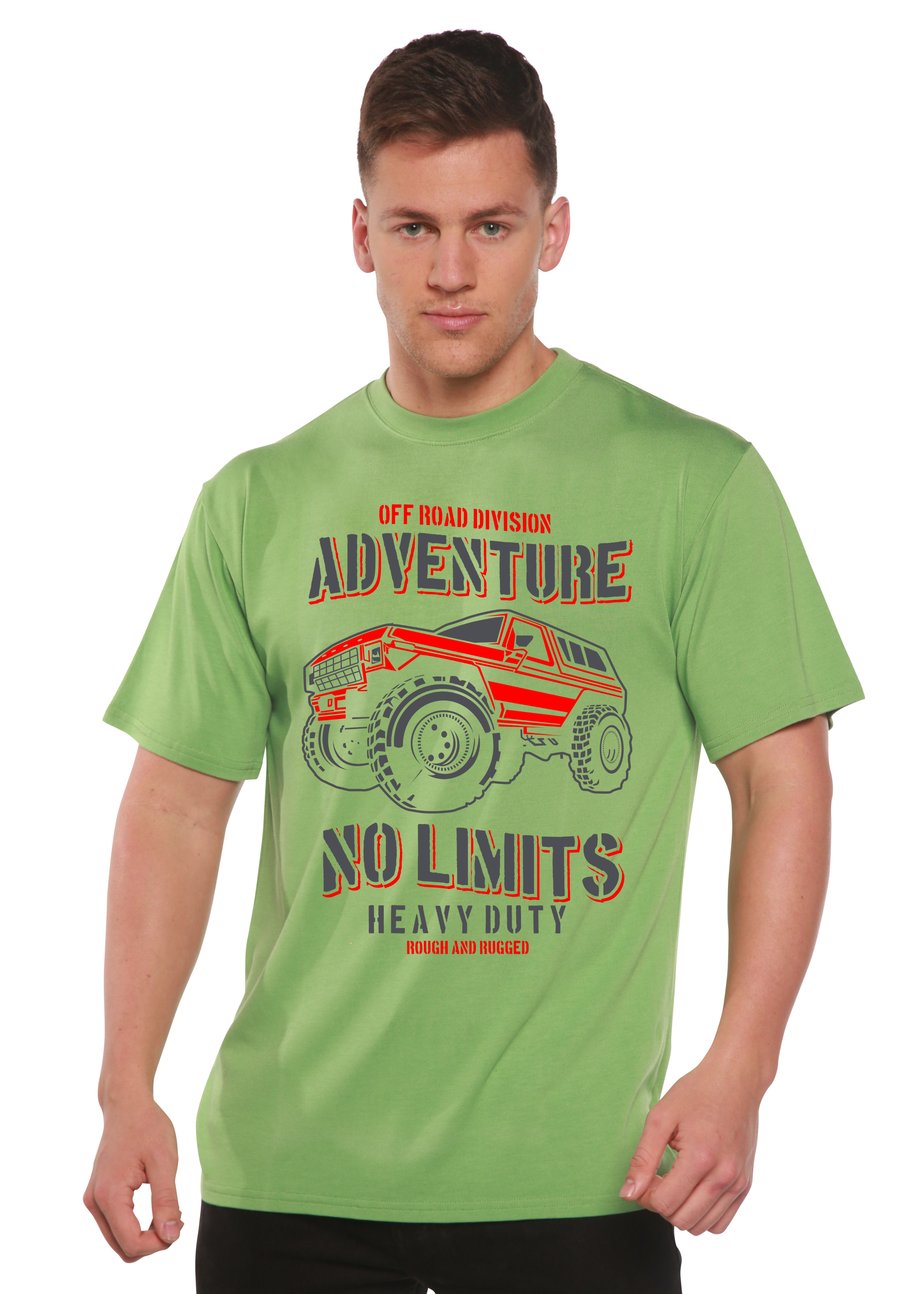 No Limits Spun Bamboo® Men's Bamboo Viscose/Organic Cotton Short Sleeve Graphic T-Shirt Spun Bamboo