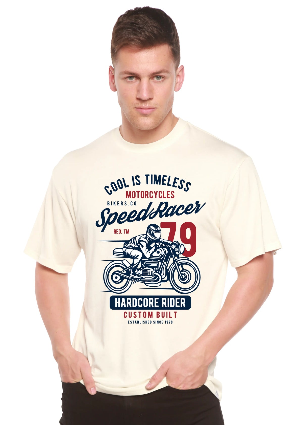 Speed Racer Spun Bamboo® Men's Bamboo Viscose/Organic Cotton Short Sleeve Graphic T-Shirt Spun Bamboo