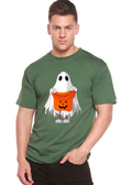 Boo Halloween Men's Bamboo Viscose/Organic Cotton Short Sleeve Graphic T-Shirt Spun Bamboo