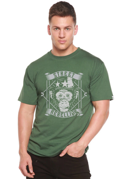 Street Men's Bamboo Viscose/Organic Cotton Short Sleeve Graphic T-Shirt Spun Bamboo