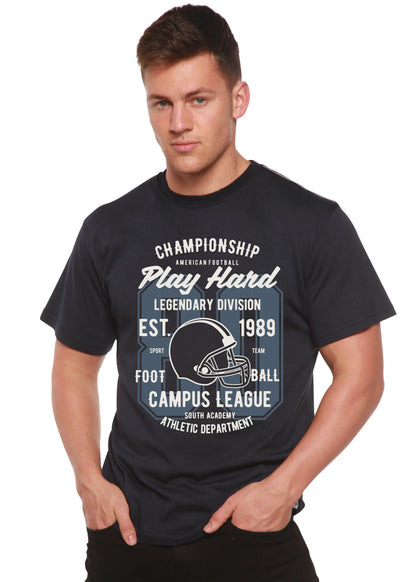 Play Hard Spun Bamboo® Men's Bamboo Viscose/Organic Cotton Short Sleeve Graphic T-Shirt Spun Bamboo