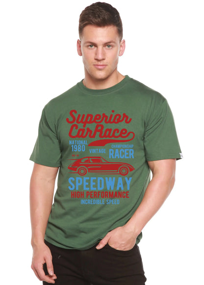 Superior Car Spun Bamboo® Men's Bamboo Viscose/Organic Cotton Short Sleeve Graphic T-Shirt Spun Bamboo
