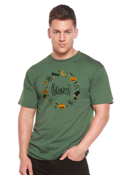 Bool Halloween Men's Bamboo Viscose/Organic Cotton Short Sleeve Graphic T-Shirt Spun Bamboo