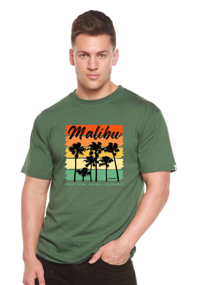 Malibu Unisex Bamboo Viscose/Organic Cotton Short Sleeve Graphic T-Shirt Spun Bamboo