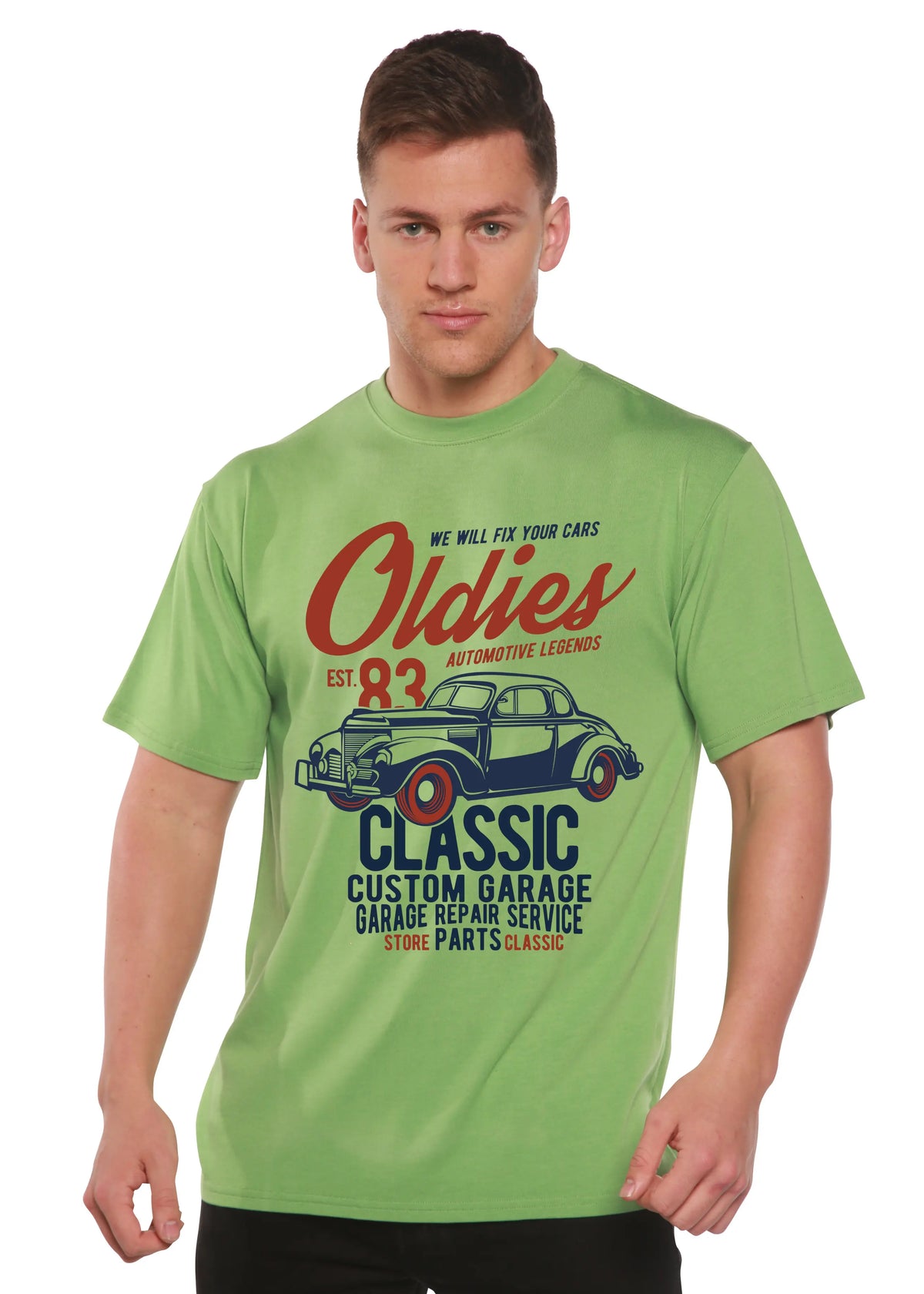 Oldies Spun Bamboo® Men's Bamboo Viscose/Organic Cotton Short Sleeve Graphic T-Shirt Spun Bamboo