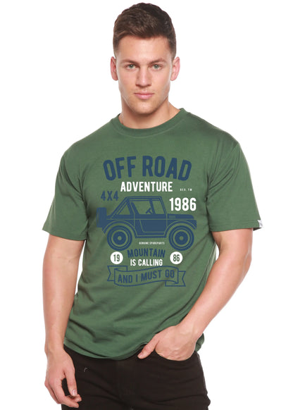 Off Road Adventure Spun Bamboo® Men's Bamboo Viscose/Organic Cotton Short Sleeve Graphic T-Shirt Spun Bamboo