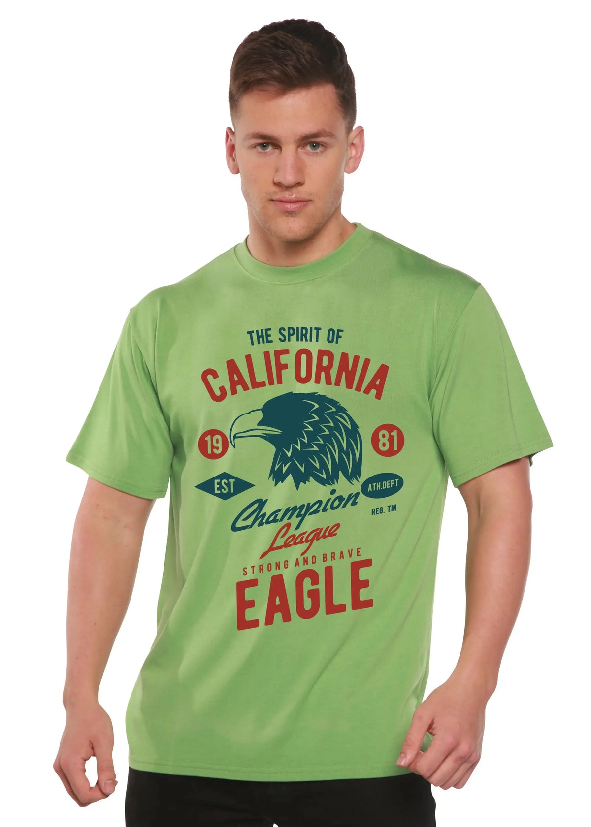 The Spirit of Spun Bamboo® Men's Bamboo Viscose/Organic Cotton Short Sleeve Graphic T-Shirt Spun Bamboo