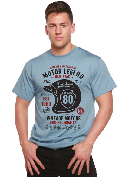 Motor Legend Helmet Men's Bamboo Viscose/Organic Cotton Short Sleeve Graphic T-Shirt Spun Bamboo