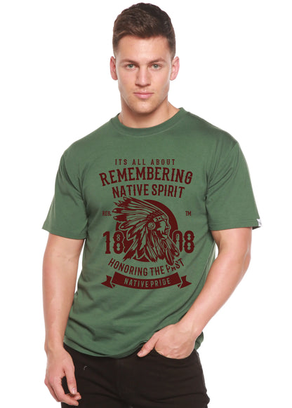 Remembering Spun Bamboo® Men's Bamboo Viscose/Organic Cotton Short Sleeve Graphic T-Shirt Spun Bamboo