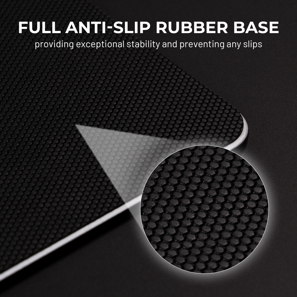 XVX Space Pad Glass Gaming Mouse Pad with Anti-Slip Rubber Base XVX Keyboard Channel