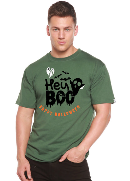 Hey Boo Men's Bamboo Viscose/Organic Cotton Short Sleeve Graphic T-Shirt Spun Bamboo