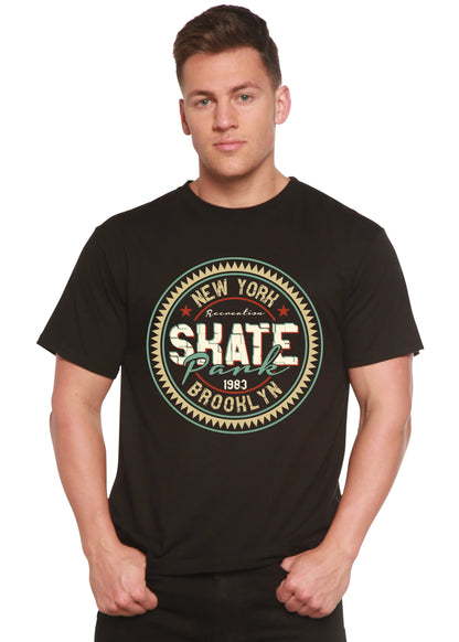 New York Skate Pank Men's Bamboo Viscose/Organic Cotton Short Sleeve Graphic T-Shirt Spun Bamboo