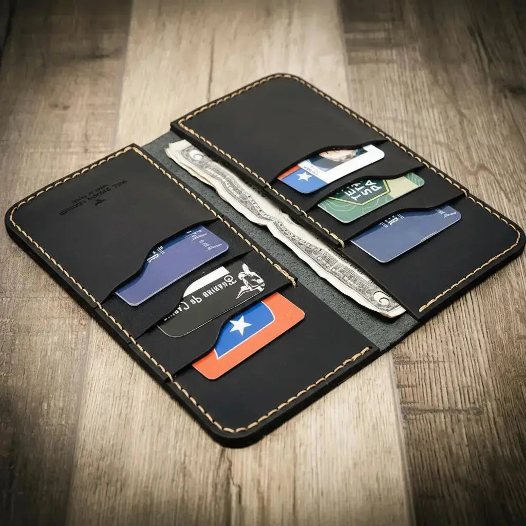The Houstonian Long Wallet Bull Sheath Leather