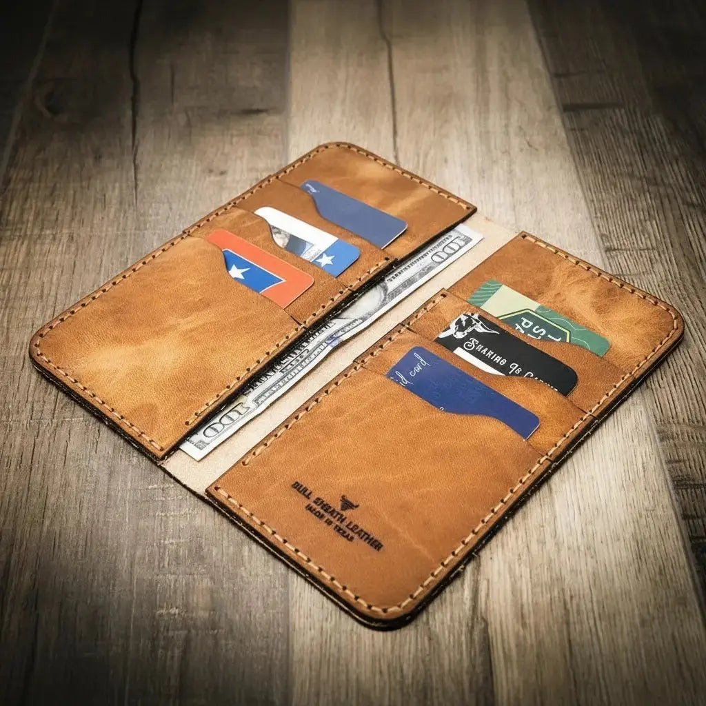 The Houstonian Long Wallet Bull Sheath Leather