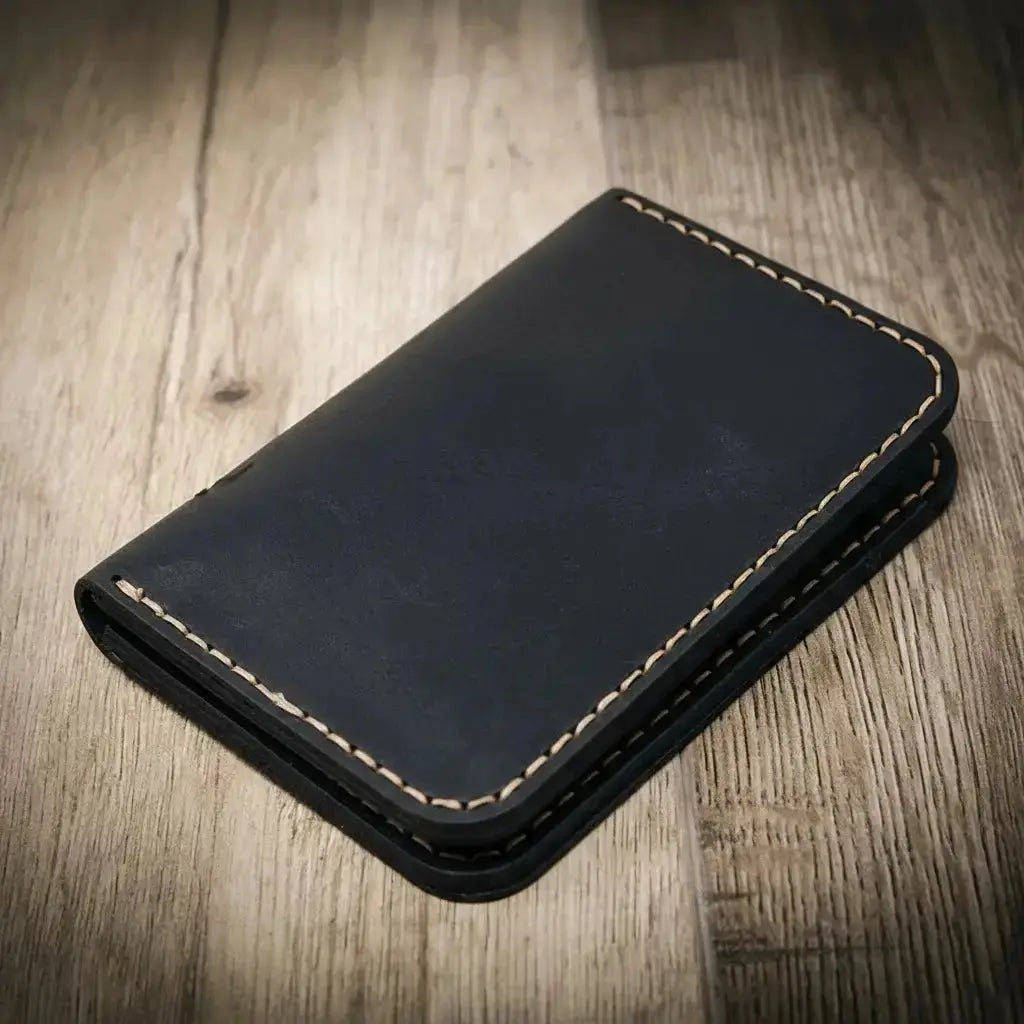 The Tyler Vertical Wallet Bull Sheath Leather