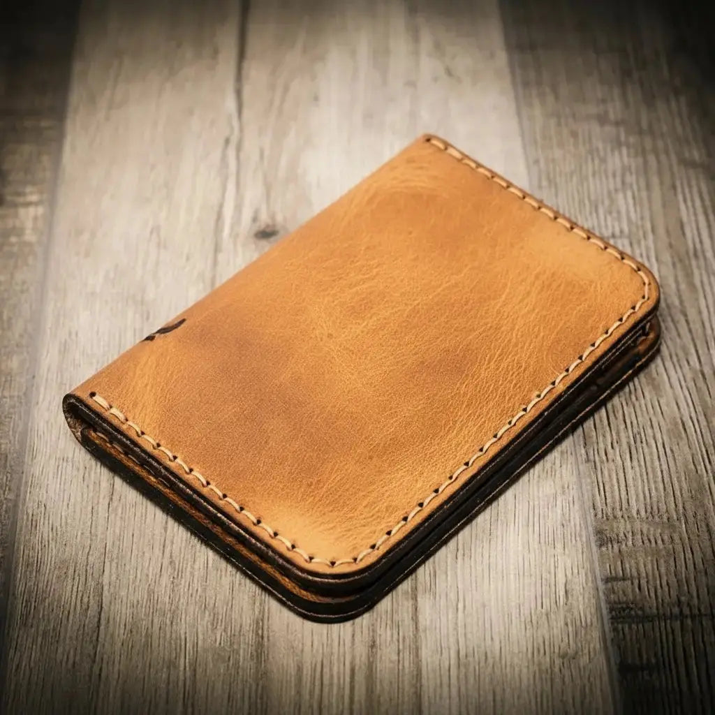 The Tyler Vertical Wallet Bull Sheath Leather