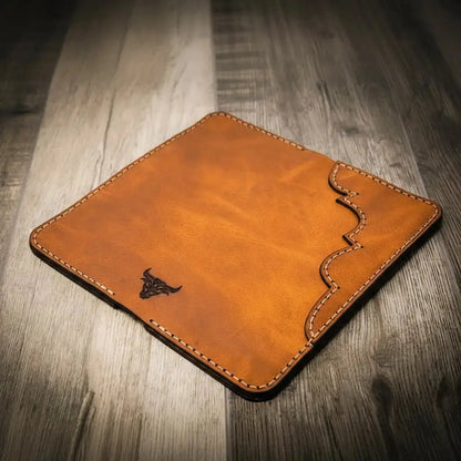 Western Long Wallet Bull Sheath Leather