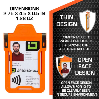 Secure Badge Holder Classic with BloxProx™ - Protects 125Khz HID Prox 1 ID Card Holder ID Stronghold