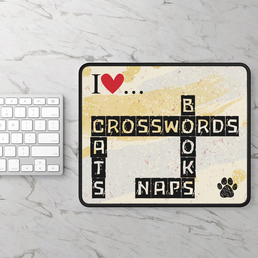 Crosswords and Cats Gaming Mouse Pad EpiAl's Shop