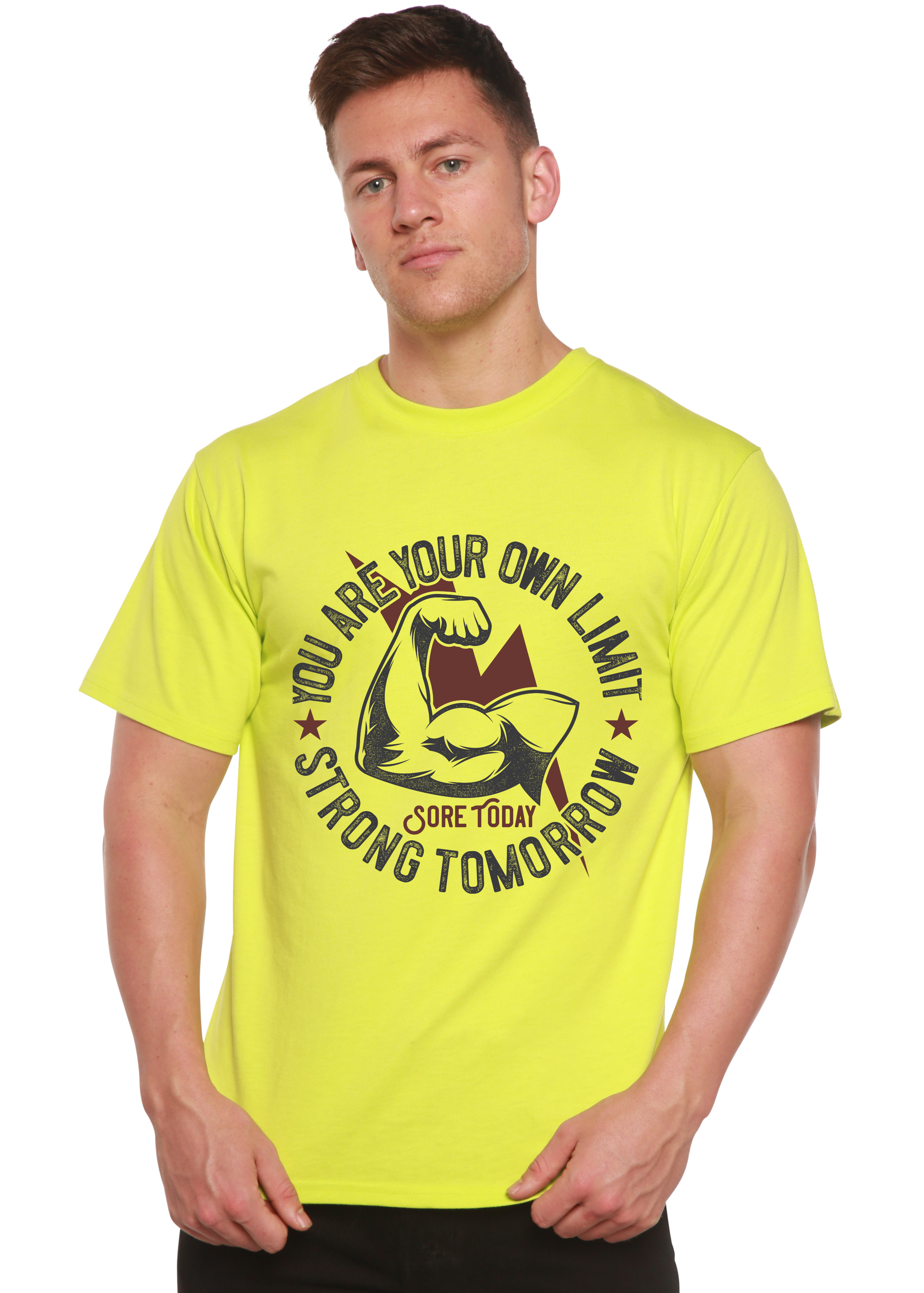 Strong Tomorrow Men's Bamboo Viscose/Organic Cotton Short Sleeve Graphic T-Shirt Spun Bamboo