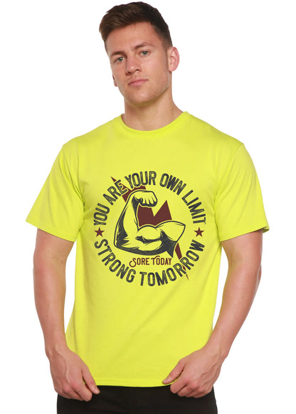Strong Tomorrow Men's Bamboo Viscose/Organic Cotton Short Sleeve Graphic T-Shirt Spun Bamboo