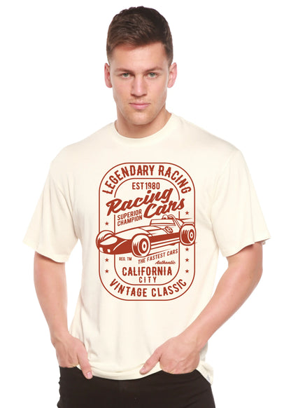 Legendary Racing Cars Men's Bamboo Viscose/Organic Cotton Short Sleeve Graphic T-Shirt Spun Bamboo