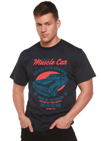 Muscle Car Spun Bamboo® Men's Bamboo Viscose/Organic Cotton Short Sleeve Graphic T-Shirt Spun Bamboo